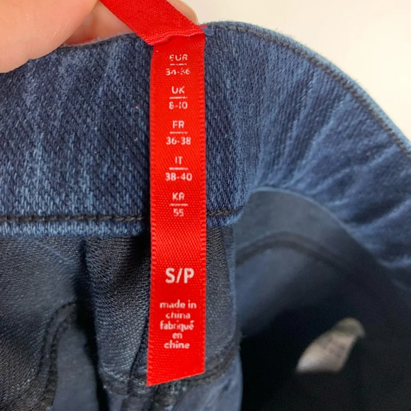 Spanx Jean-ish® Ankle Leggings Size Small Pull On Twilight  Rinse Stretch Casual - Picture 4 of 11